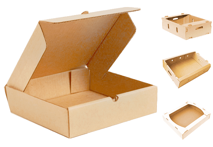 Архивные коробки, гофролотки для овощей, фруктов, мяса, коробки для пиццы в Калуге