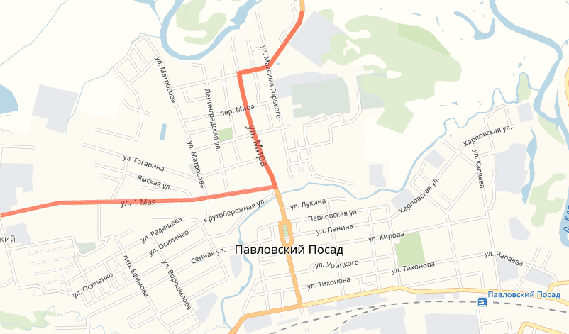 Схема проезда на ПП Гофрокомбинат Карта проезда на ПП Гофрокомбинат