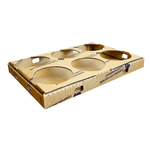 Гофролоток 338x232x30 с ложементом бурый