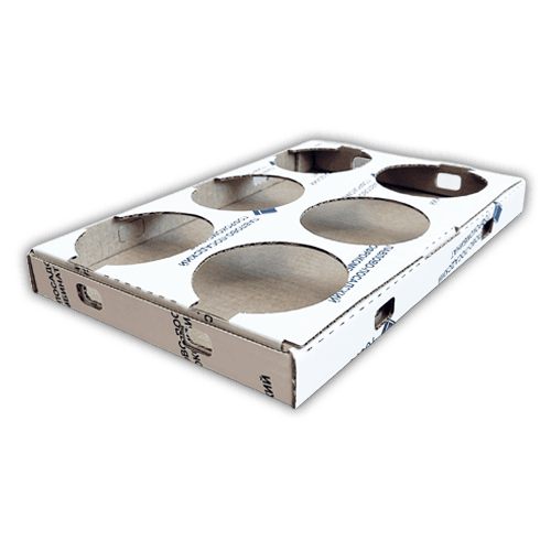 Гофролоток 338x232x30 с ложементом белый