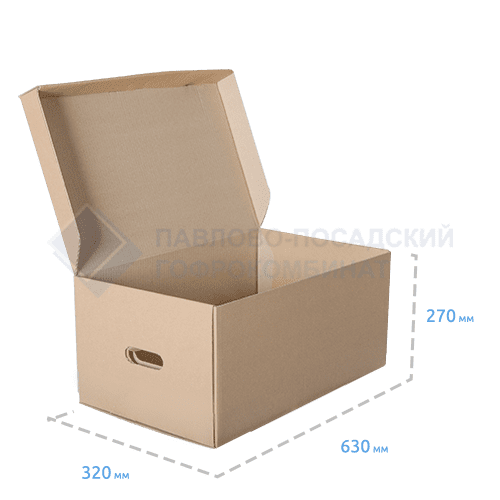 Картонные коробки (по размерам и типам)