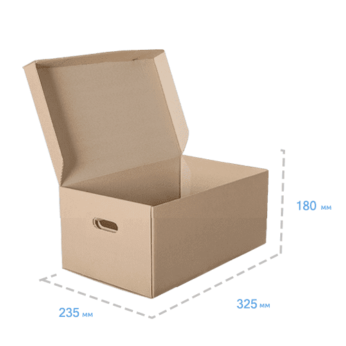 Архивный короб картонный 325x235x180