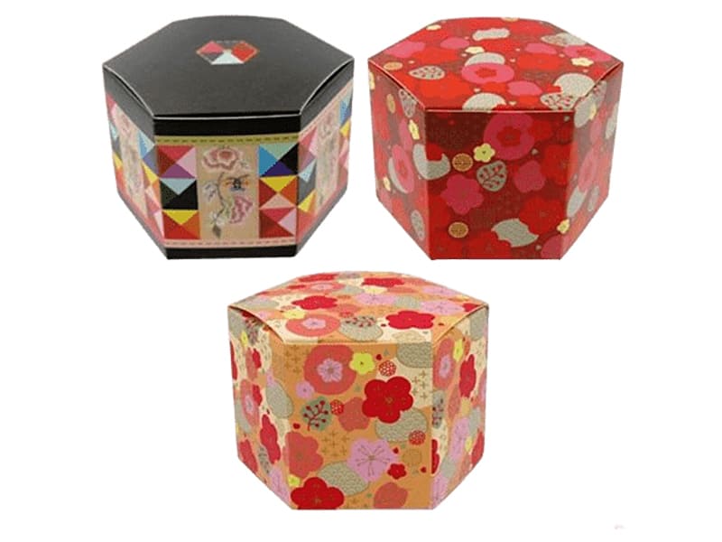 Фото подарочных коробочек в форме восьмигранного октабина