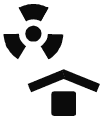 Манипуляционный знак Беречь от радиоактивных излучений