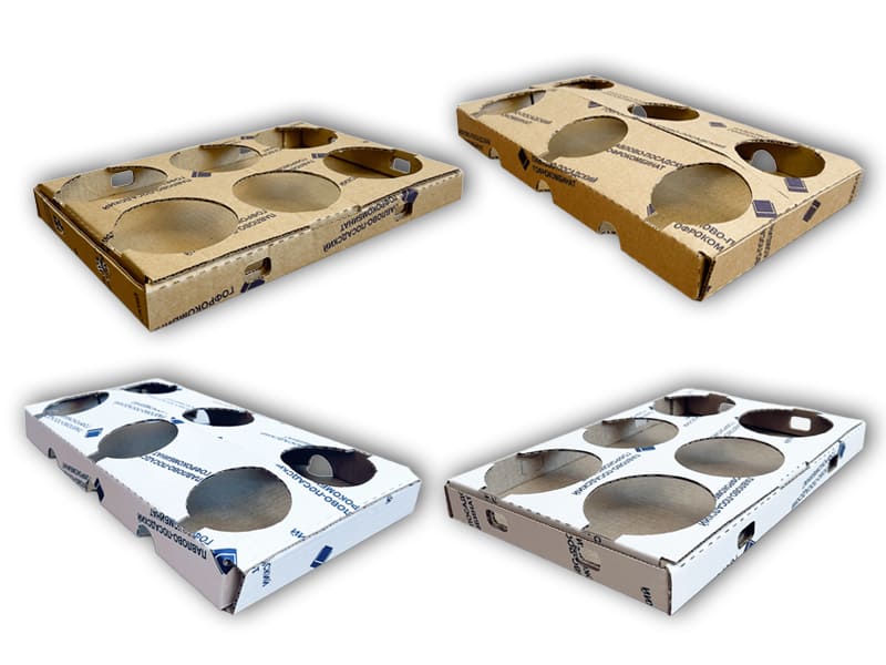 Гофролоток 399x193x34 с ложементом самосборный